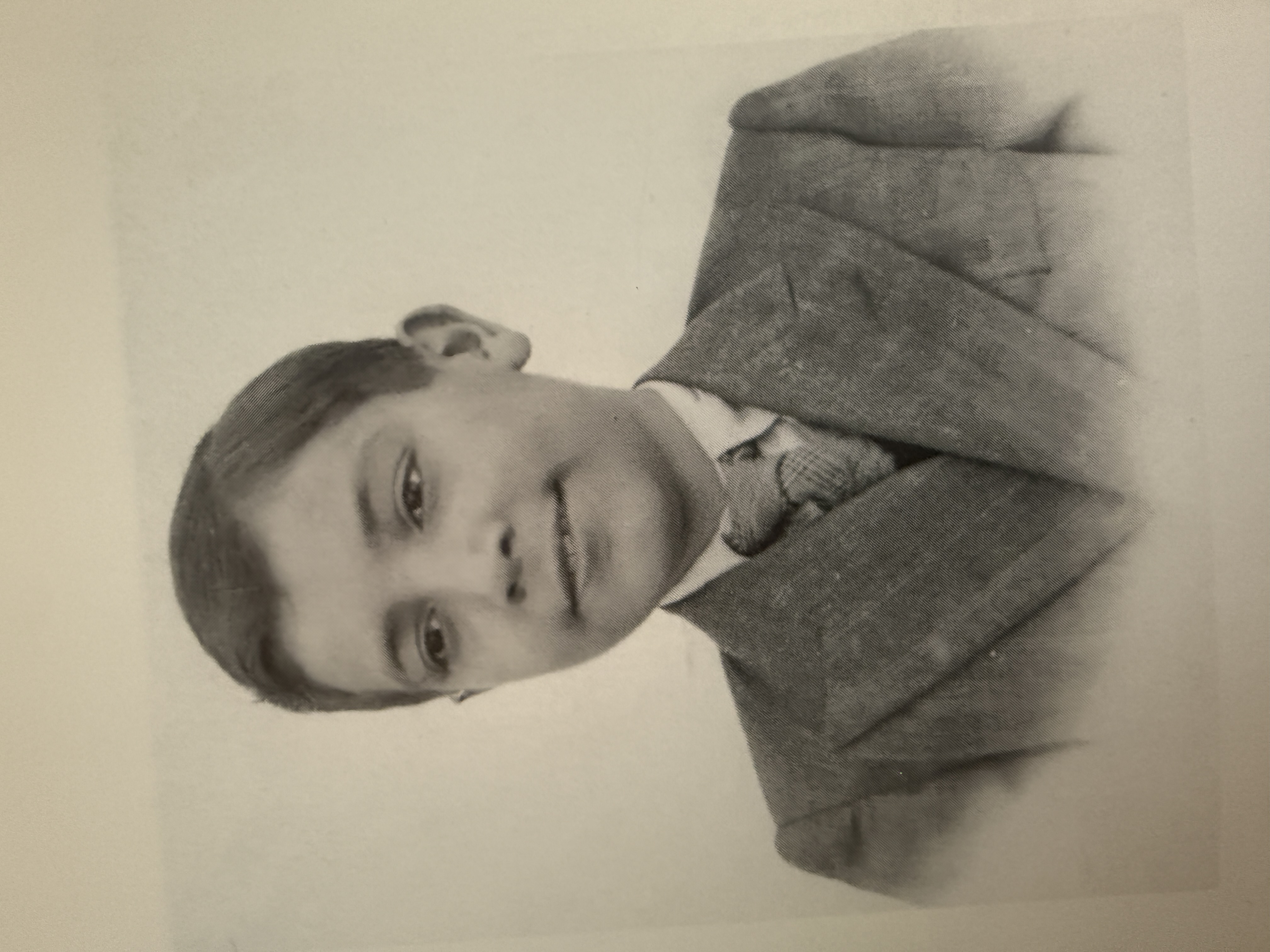 A school portrait of Sasson Somekh boy from the family archive, Baghdad