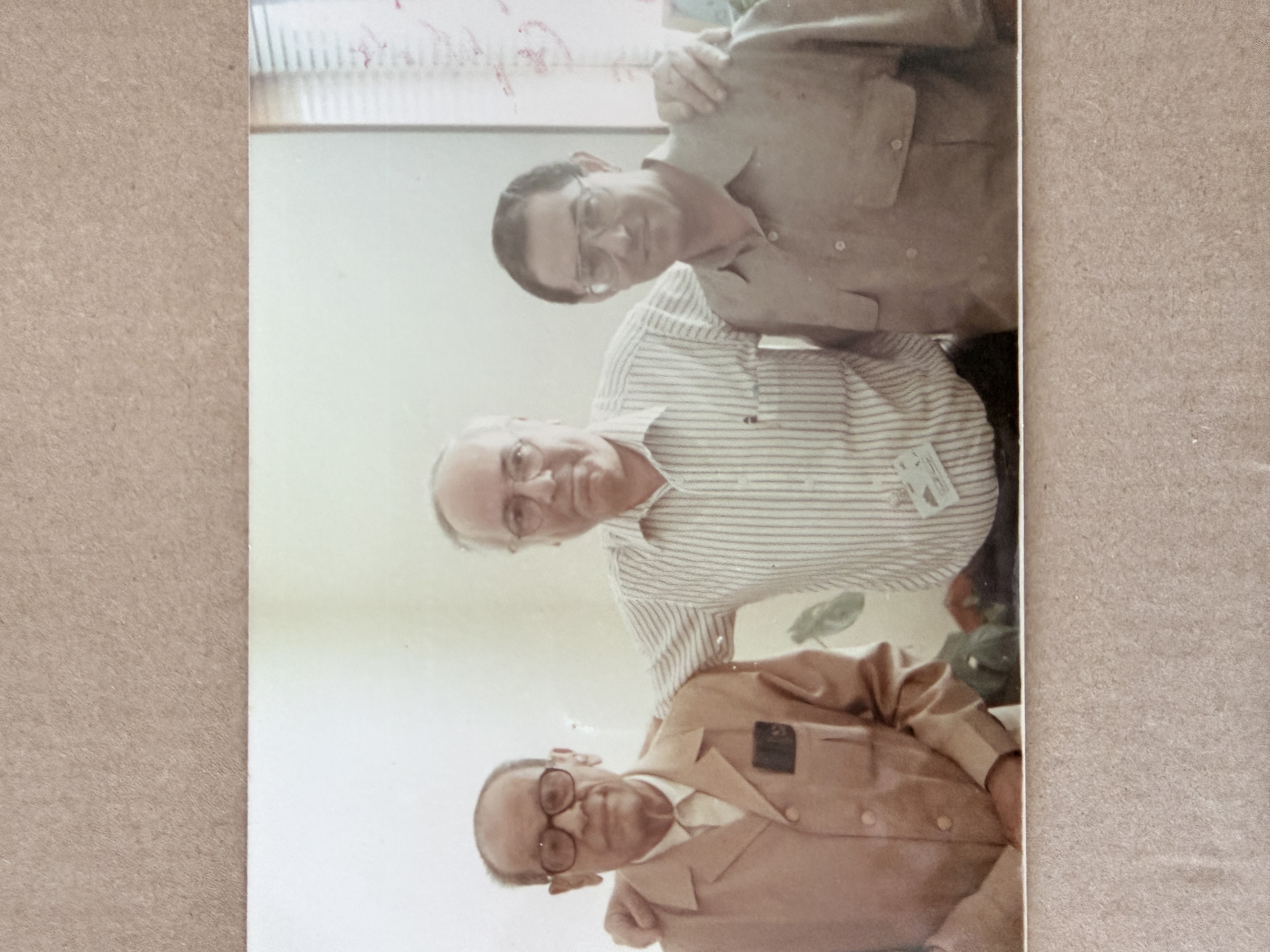 Sasson Somekh with colleagues at an academic gathering