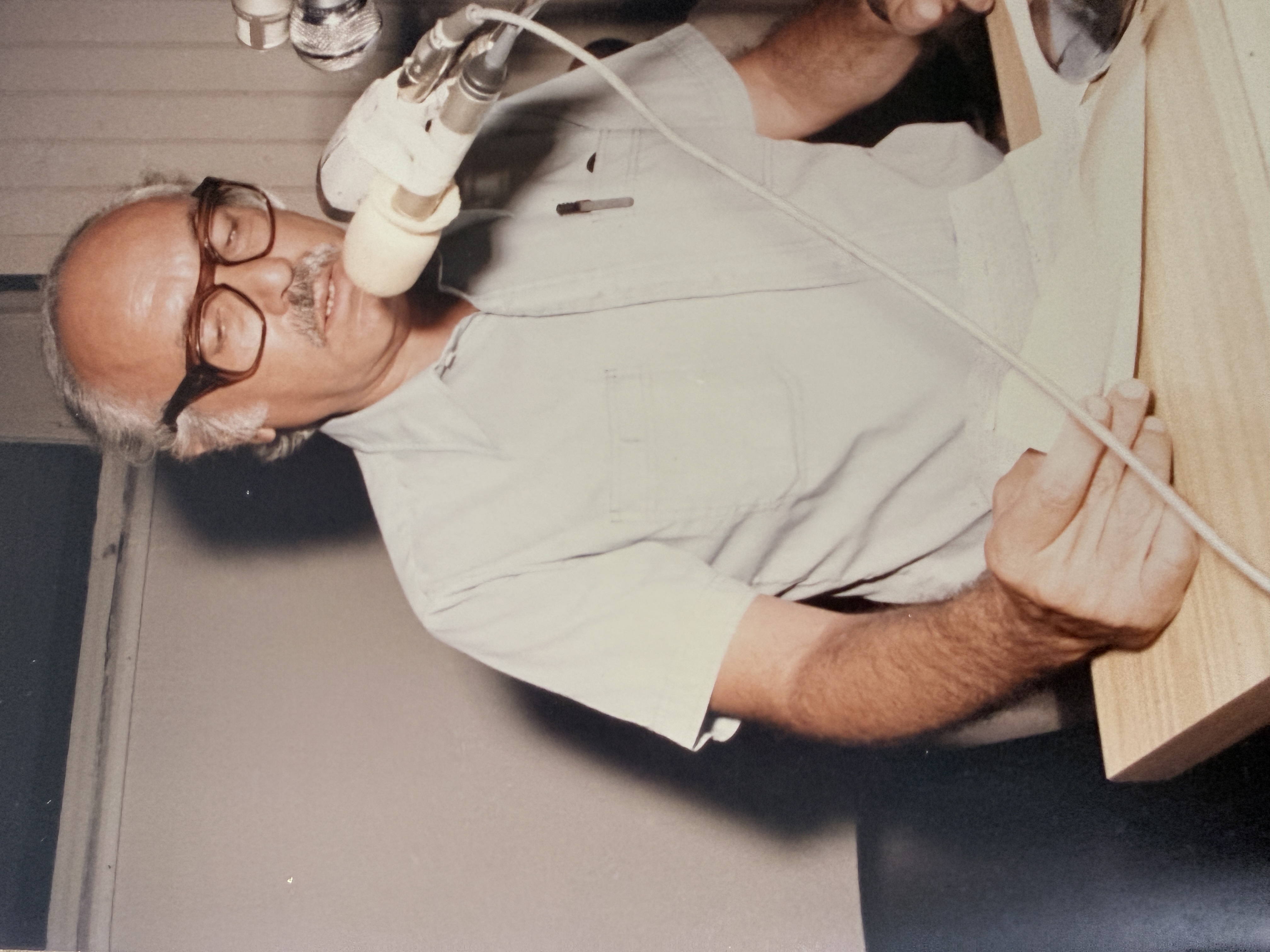 Sasson Somekh recording in a radio studio
