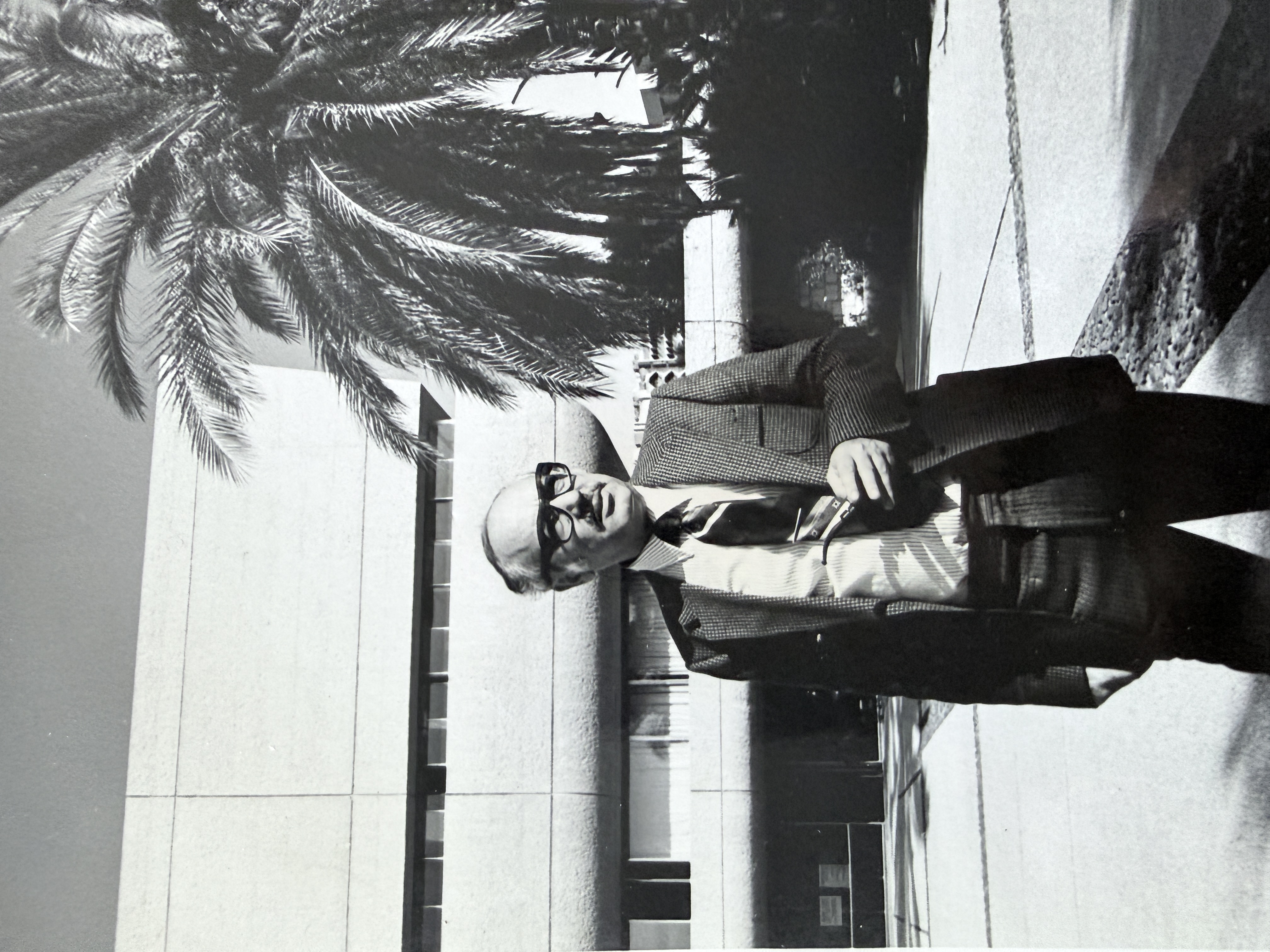 Sasson Somekh on the Tel Aviv University campus in the 1970s